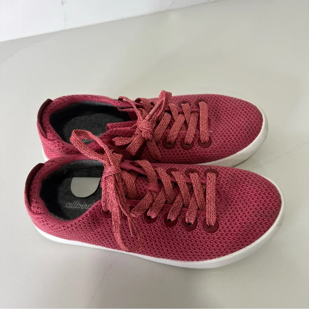 Allbirds Womens Tree Piper Sneakers Lux Pink Lightweight Washable Shoes Size 7 - Picture 11 of 16